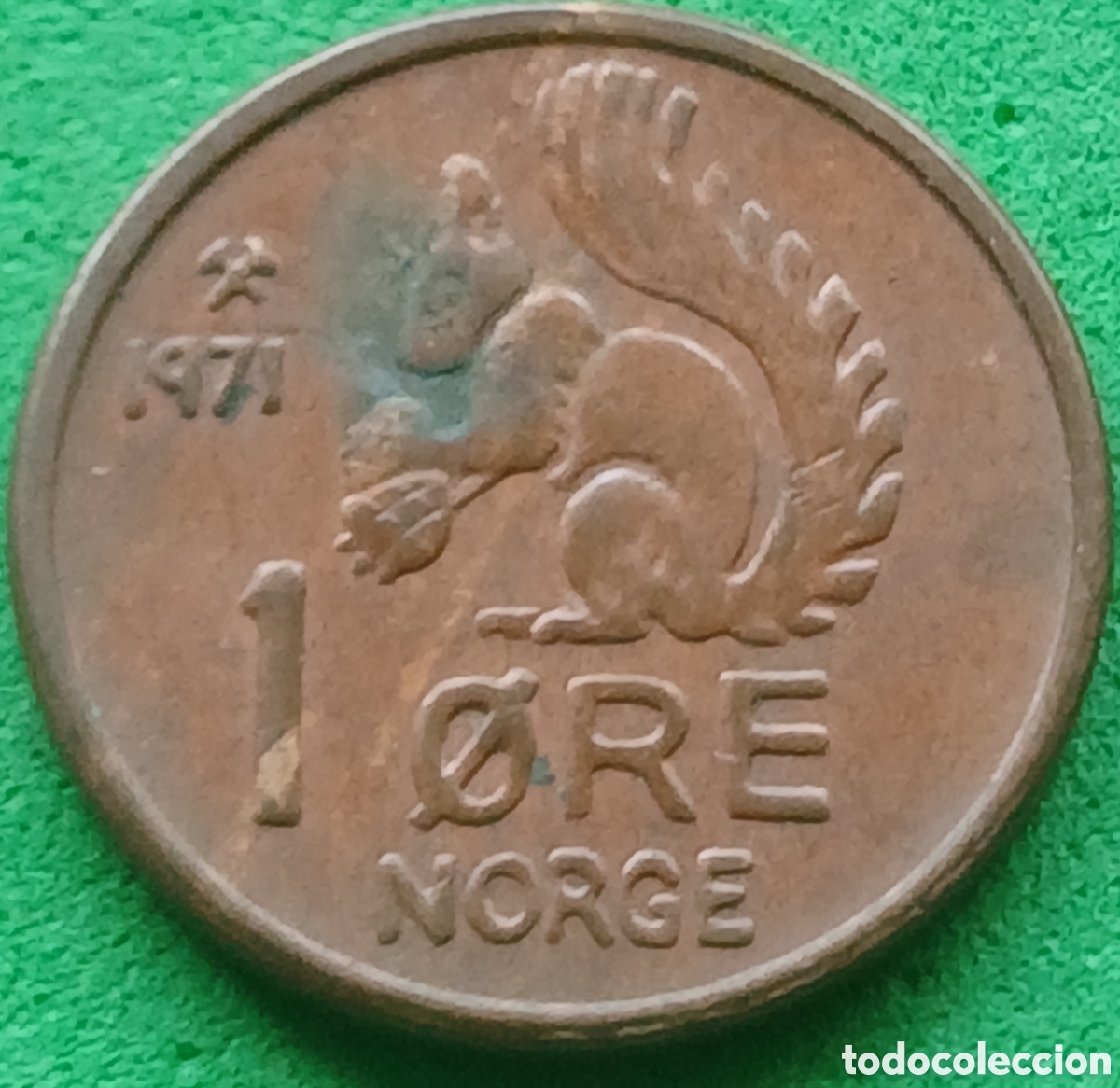 Moedas antigas da Europa: Noruega 1 ore 1971 km#403