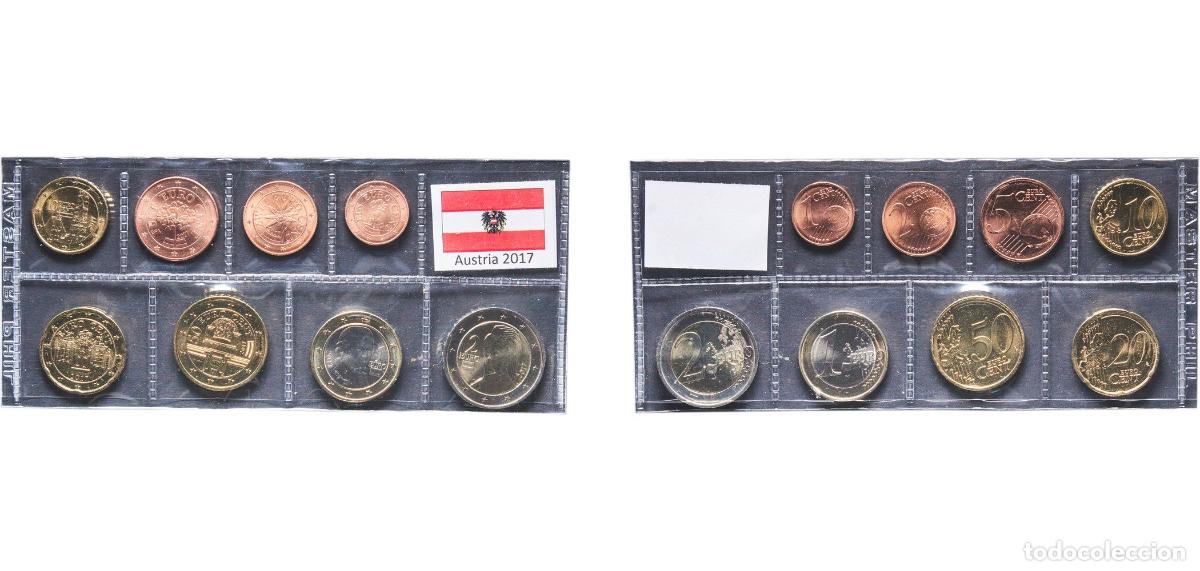 Monedas antiguas de Europa: Austria Second Republic 2017 Lot Euro with 8 coins (2nd map) BU
