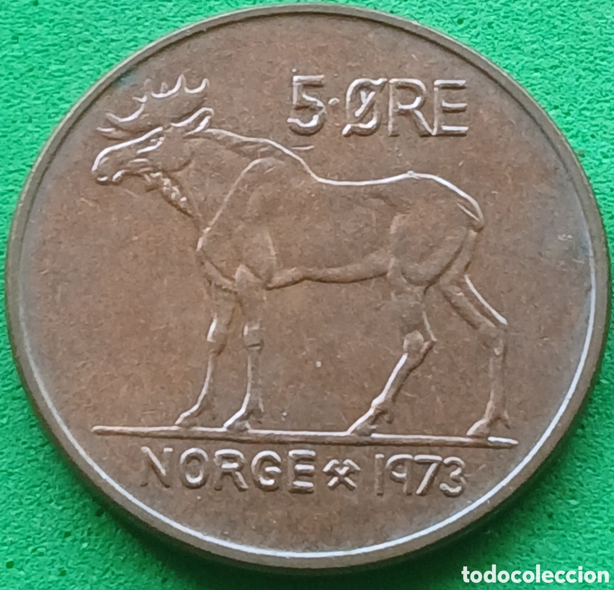 Monedas antiguas de Europa: Noruega 5 ore 1973 km#405