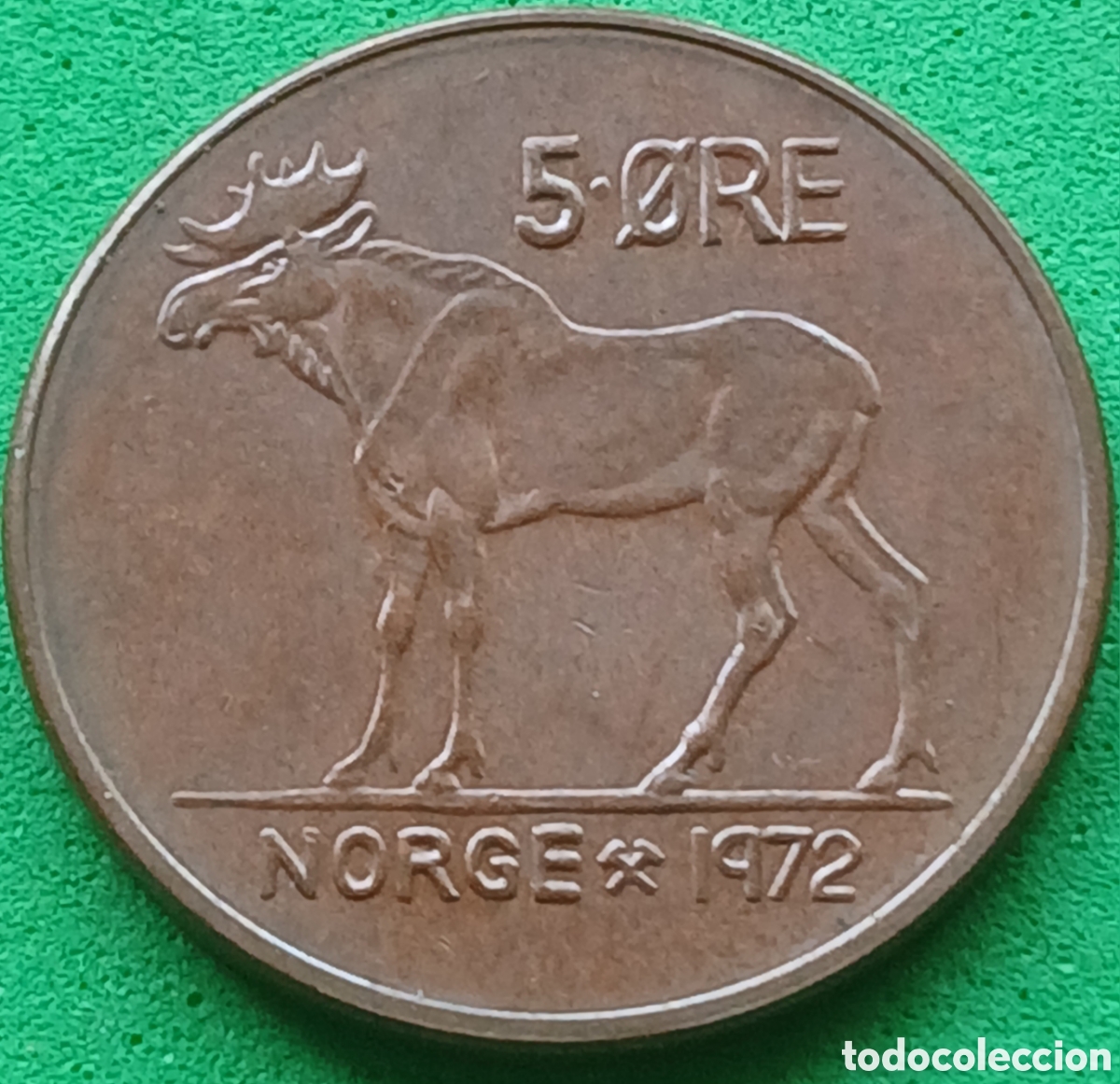 Monedas antiguas de Europa: Noruega 5 ore 1972 km#405