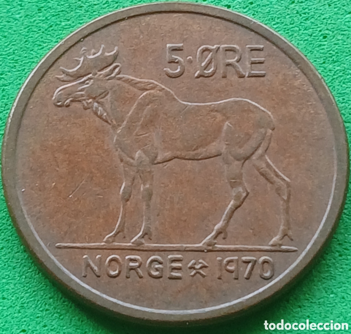 Monedas antiguas de Europa: Noruega 5 ore 1970 km#405