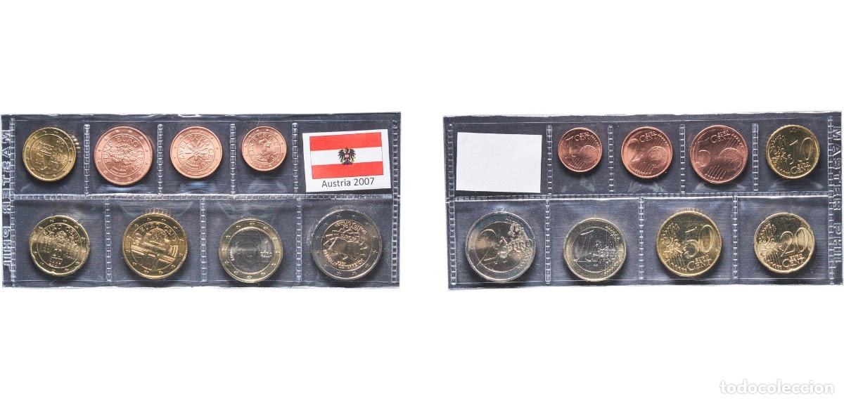Monedas antiguas de Europa: Austria Second Republic 2007 Lot Euro with 8 coins (Treaty of Rome) BU