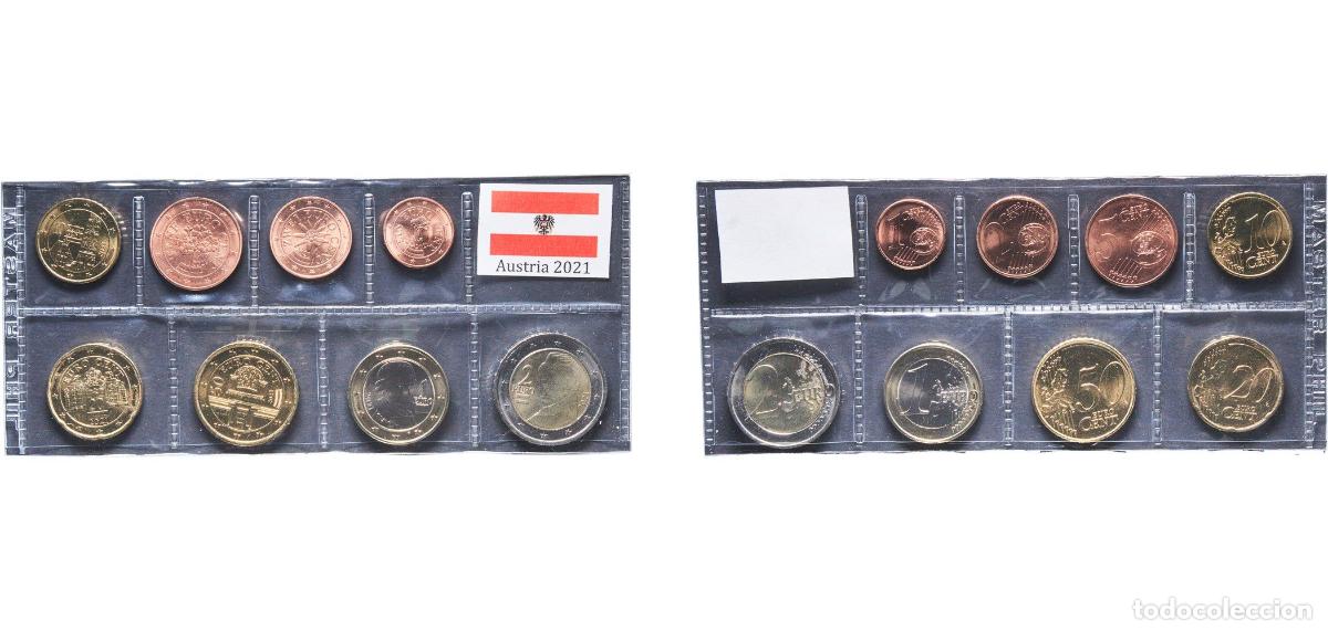 Monedas antiguas de Europa: Austria Second Republic 2021 Lot Euro with 8 coins (2nd map) BU