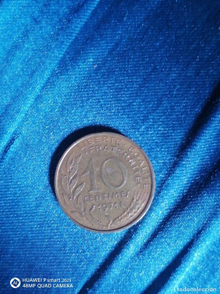 Monedas antiguas de Europa: 10 c&eacute;ntimos de 1971 Francia - Foto 2