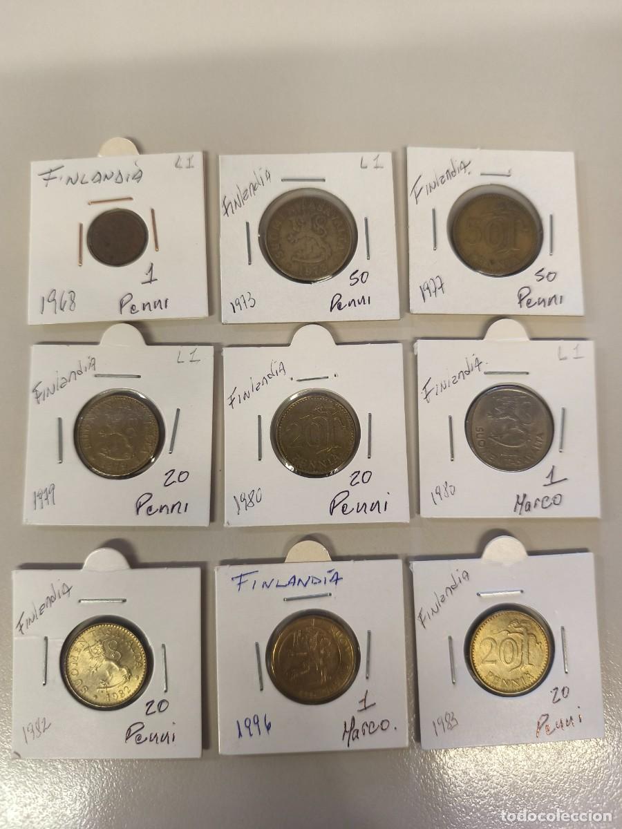 Monedas antiguas de Europa: Lote de monedas de Finlandia