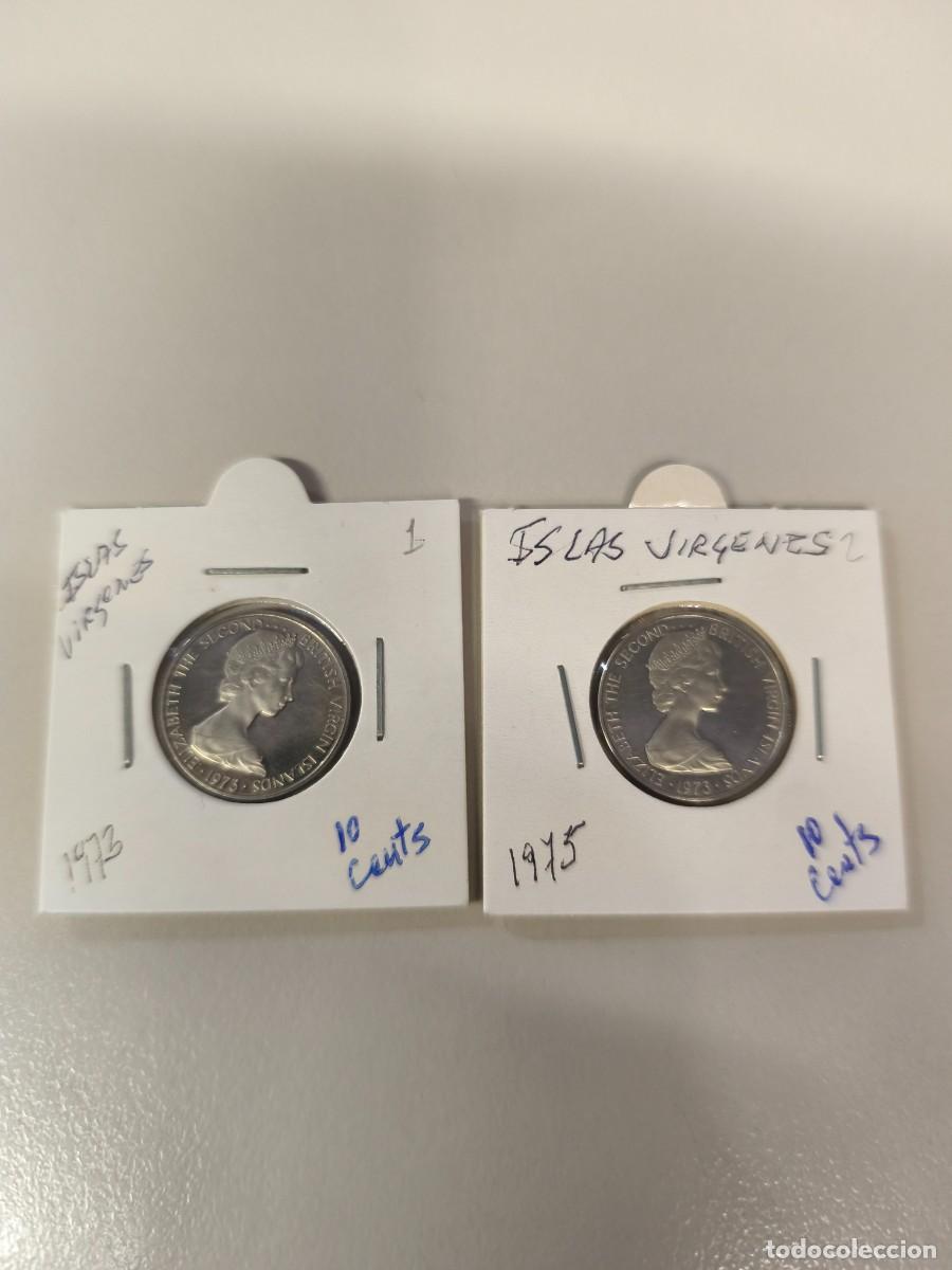 Monedas antiguas de Europa: Lote de monedas islas virgentes