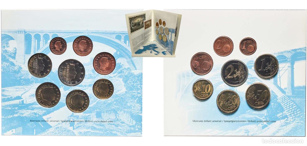 Monedas antiguas de Europa: Luxembourg 2003 Euro Set with 8 coins- Henri I (1st map)