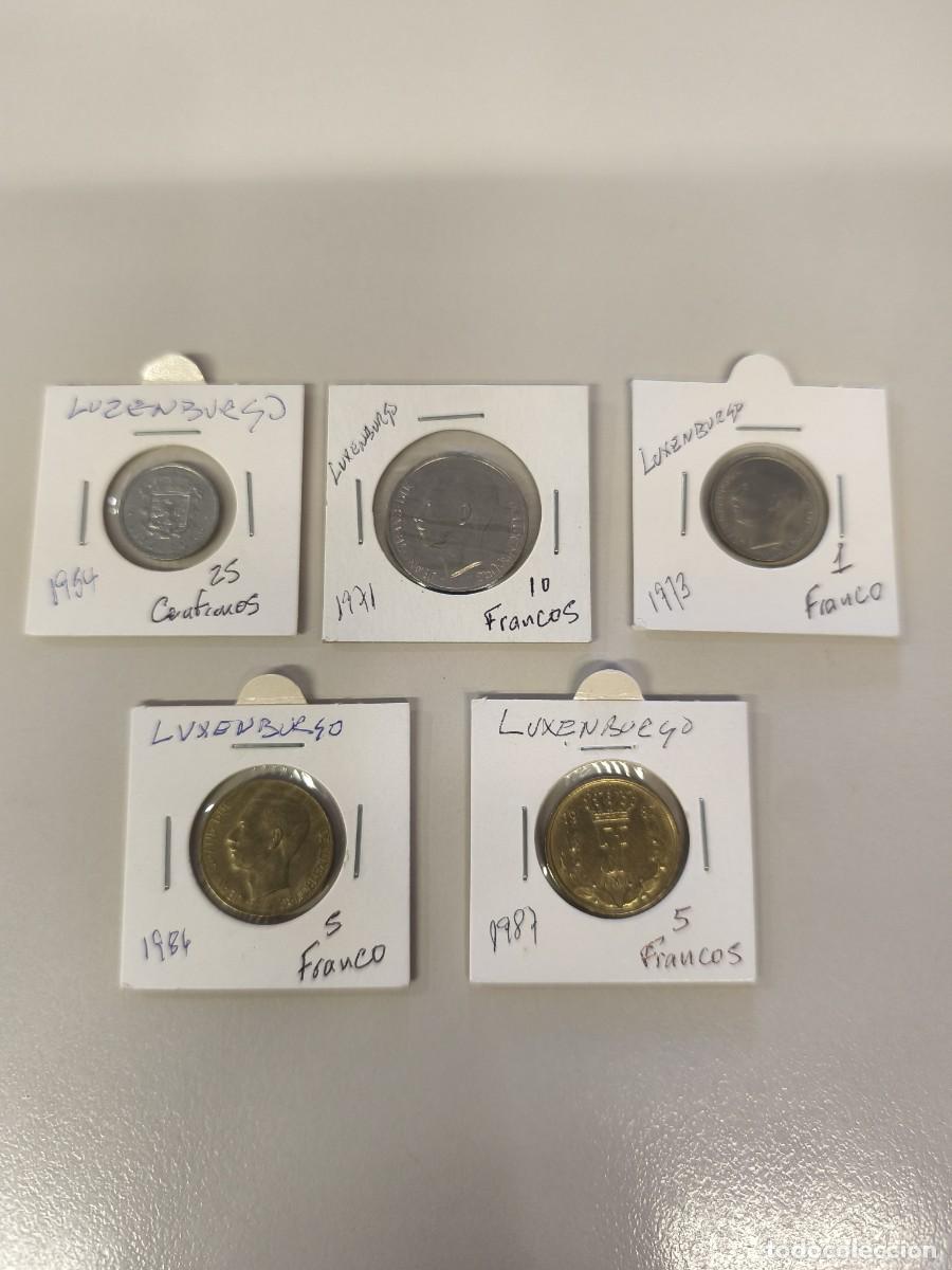 Monedas antiguas de Europa: Lote de monedas de Luxemburgo
