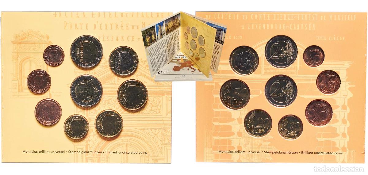 Monedas antiguas de Europa: Luxembourg 2008 Euro Set with 9 coins - Henri I (Ch&acirc;teau de Berg) BU