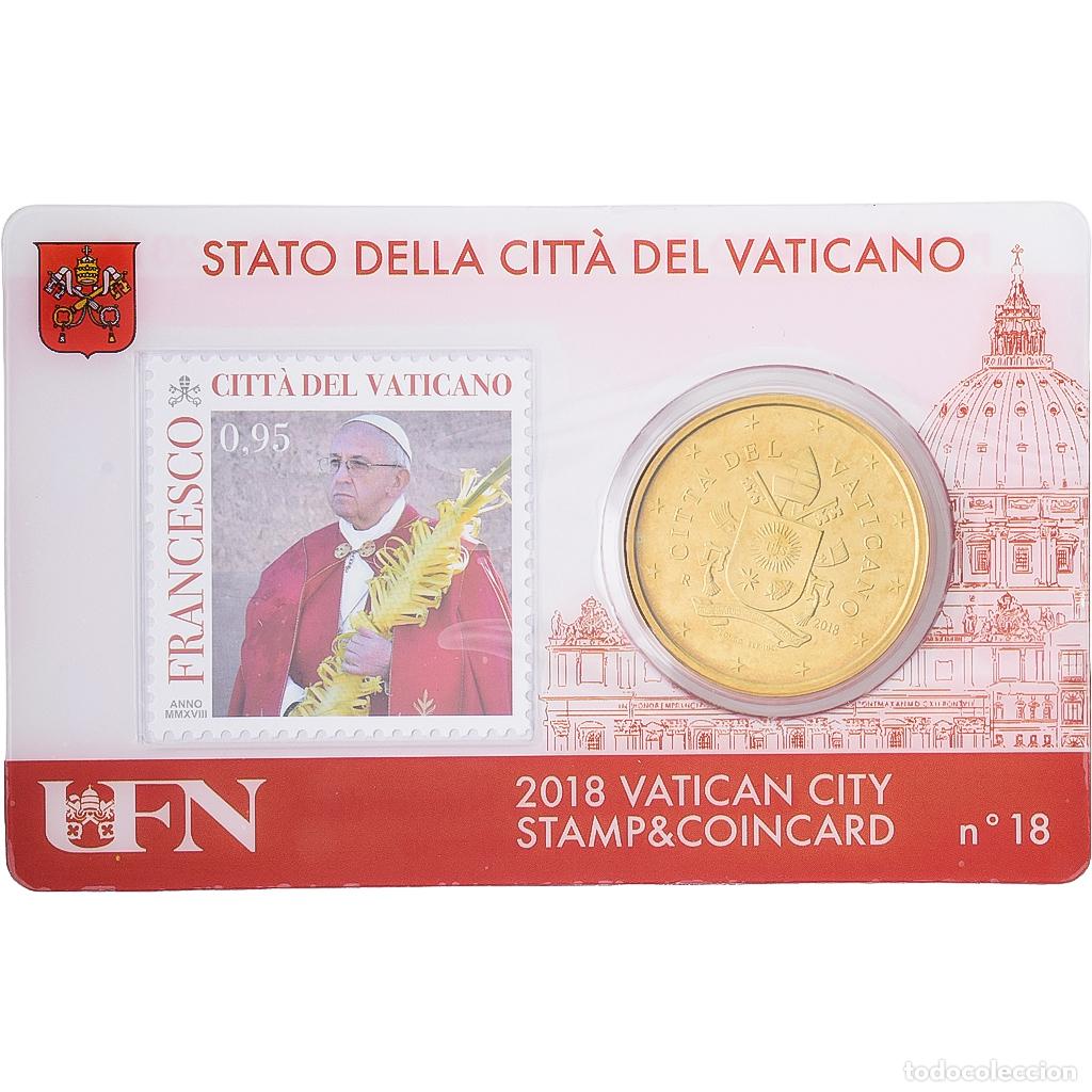 Monedas antiguas de Europa: [#1545964] CIUDAD DEL VATICANO, Pope Francis I, 50 Euro Cent, 2018, Rome, Nordic gold, FDC