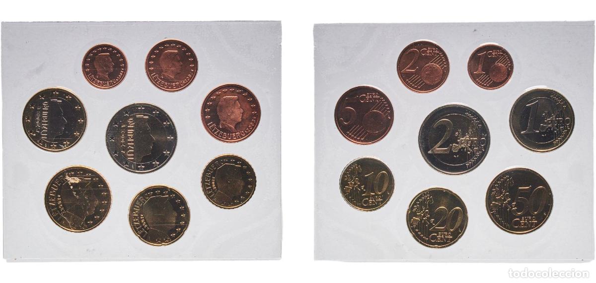 Monedas antiguas de Europa: Luxembourg 2003 Lot Euro with 8 coins- Henri I (1st map) BU