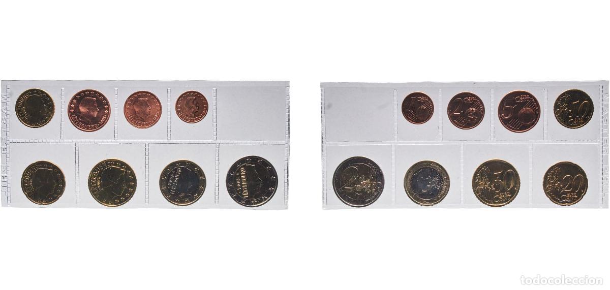 Monedas antiguas de Europa: Luxembourg 2005 Lot Euro with 8 coins - Henri I (1st map) BU