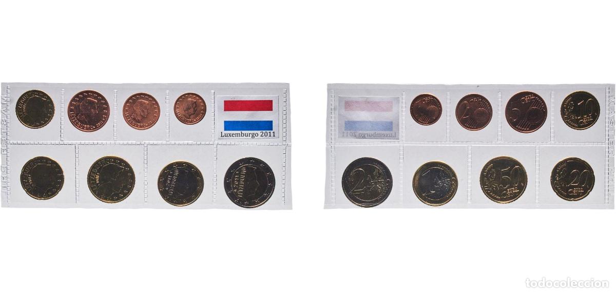 Monedas antiguas de Europa: Luxembourg 2011 Lot Euro with 8 coins - Henri I (2nd map) BU