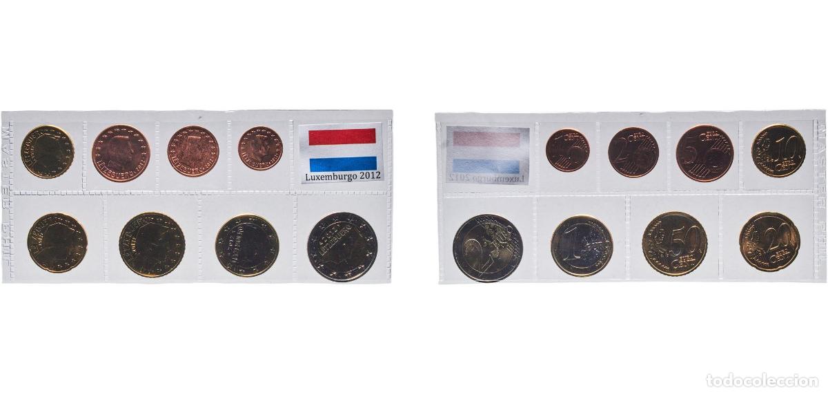 Monedas antiguas de Europa: Luxembourg 2012 Lot Euro with 8 coins - Henri I (2nd map) BU