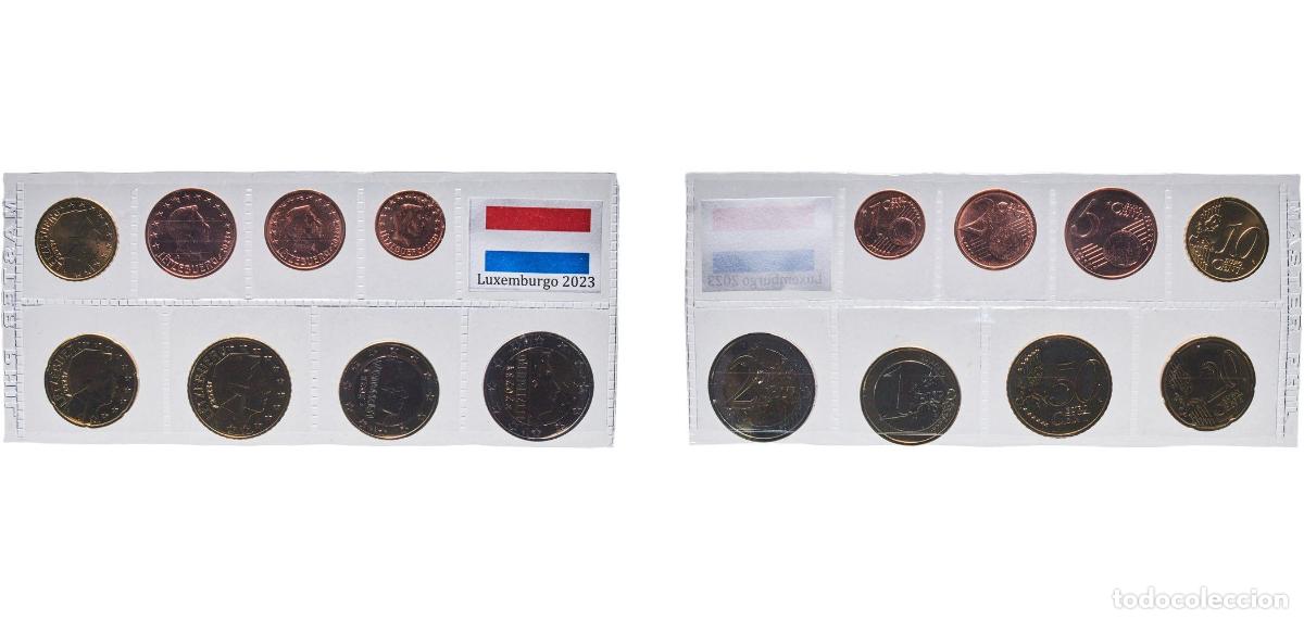 Monedas antiguas de Europa: Luxembourg 2023 Lot Euro with 8 coins - Henri I (2nd map) BU