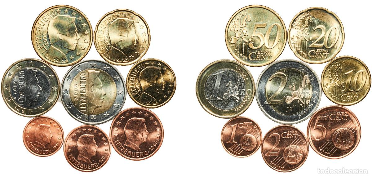 Monedas antiguas de Europa: Luxembourg 2006 S Lot Euro with 8 coins - Henri I (1st map) BU