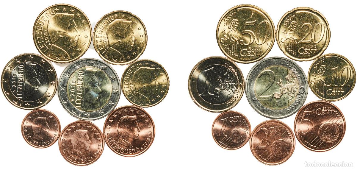 Monedas antiguas de Europa: Luxembourg 2016 Lot Euro with 8 coins - Henri I (2nd map) BU