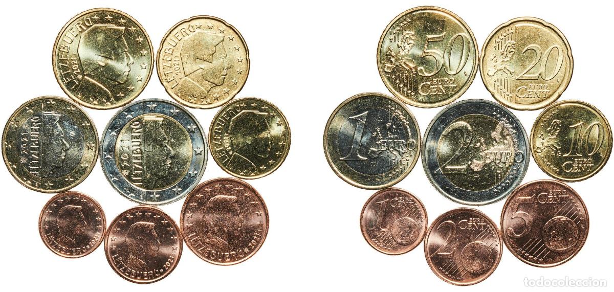 Monedas antiguas de Europa: Luxembourg 2021 Lot Euro with 8 coins - Henri I (2nd map) BU
