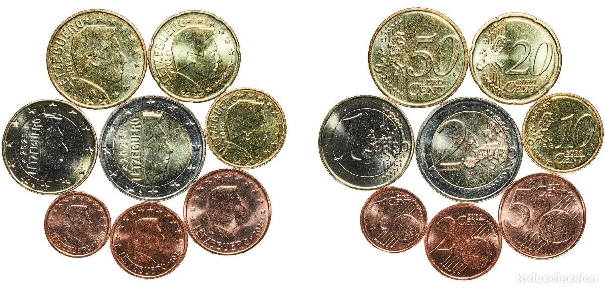 Monedas antiguas de Europa: Luxembourg 2025 Lot Euro with 8 coins - Henri I (2nd map) BU