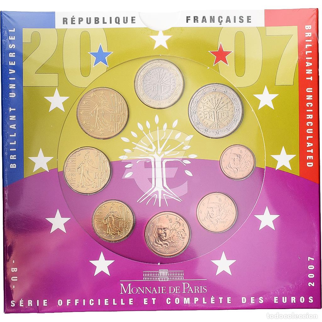 Monedas antiguas de Europa: [#1545979] Francia, Set 1 ct. - 2 Euro, S&eacute;rie BU, 2007, MDP, Sin informaci&oacute;n, FDC