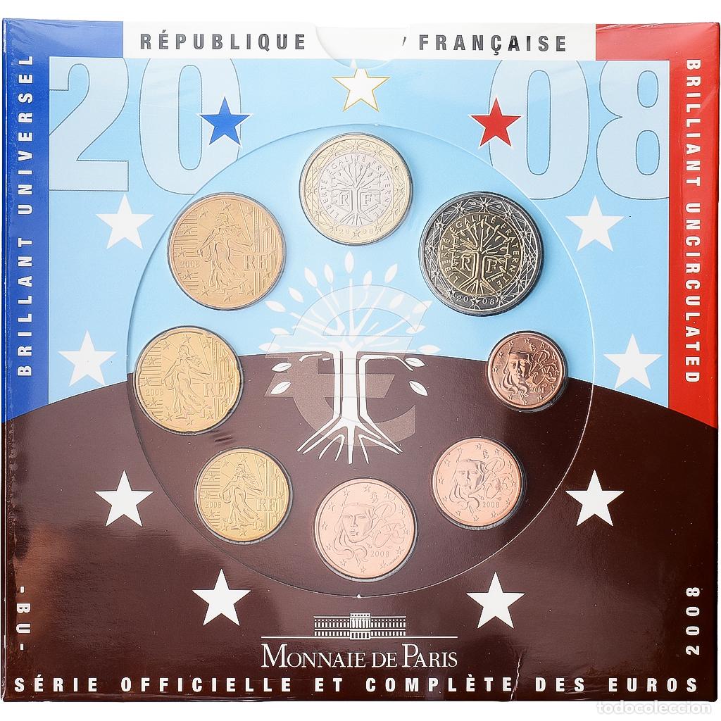 Monedas antiguas de Europa: [#1545980] Francia, Set 1 ct. - 2 Euro, S&eacute;rie BU, 2008, MDP, Sin informaci&oacute;n, FDC