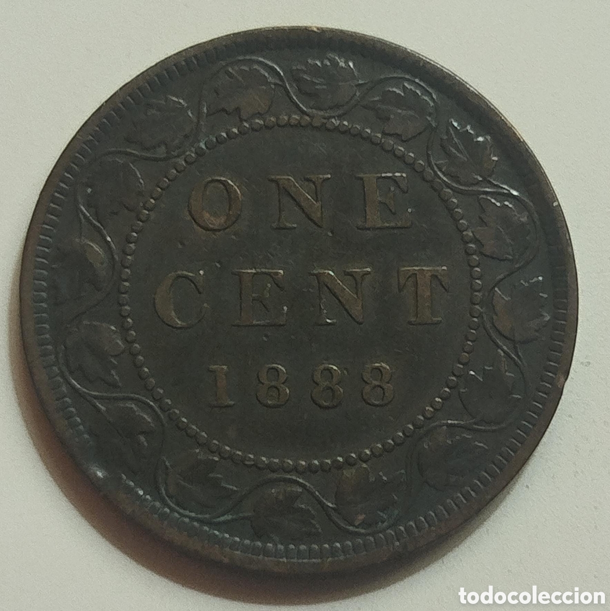 Monedas antiguas de Europa: Moneda 1 Centavo Grande Canad&aacute; 1888 Reina Victoria