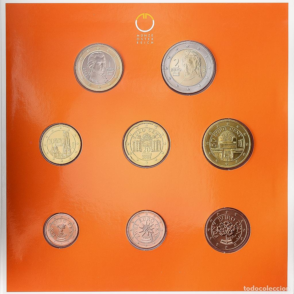 Monedas antiguas de Europa: [#1545982] Austria, Set 1 ct. - 2 Euro, S&eacute;rie BU, 2008, Vienna, Sin informaci&oacute;n, FDC