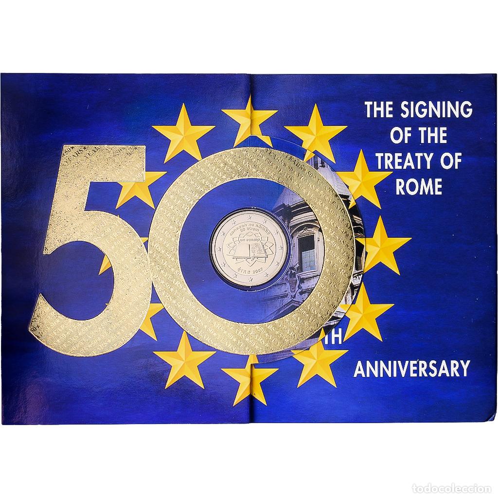 Monedas antiguas de Europa: [#1545983] REP&Uacute;BLICA DE IRLANDA, Set 1 ct. - 2 Euro + 2&euro;, Trait&eacute; de Rome, S&eacute;rie BU