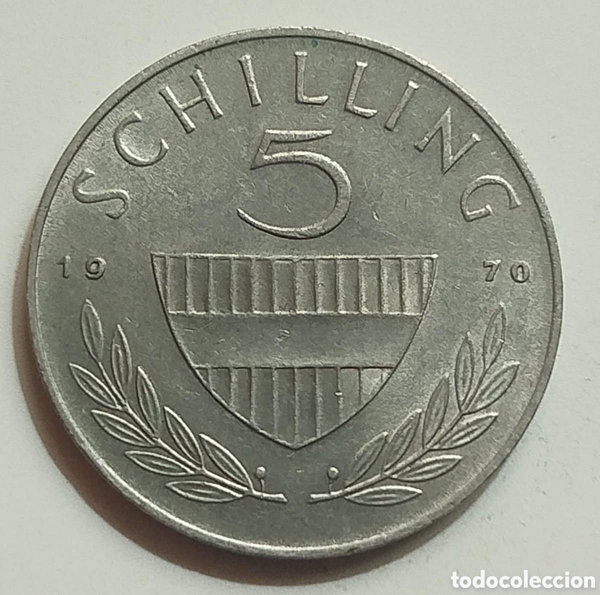 Monedas antiguas de Europa: Moneda 5 Chelines Austria 1970 - Foto 2