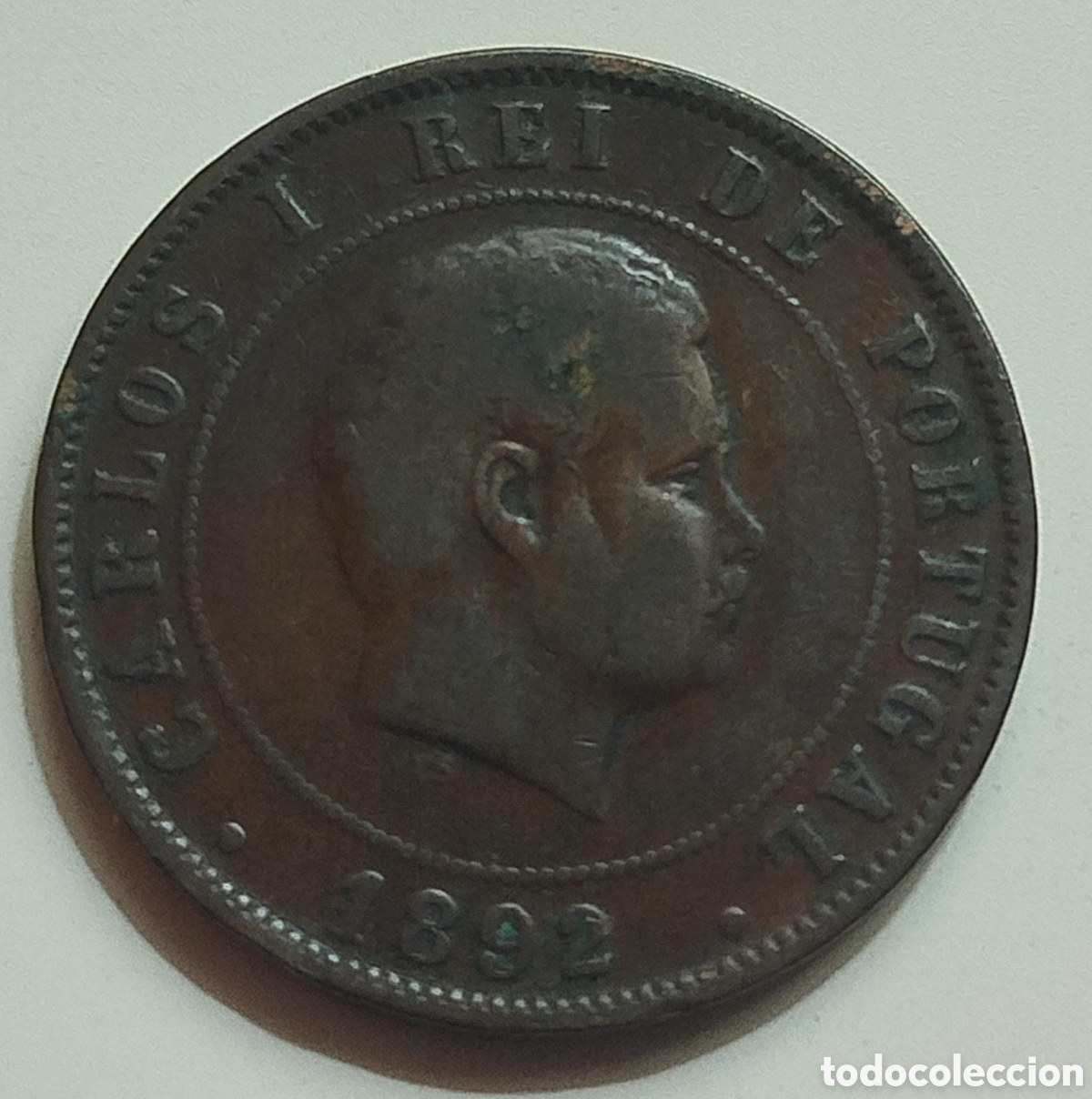 Monedas antiguas de Europa: Moneda 20 Reis 1892 Portugal - Rey Carlos I