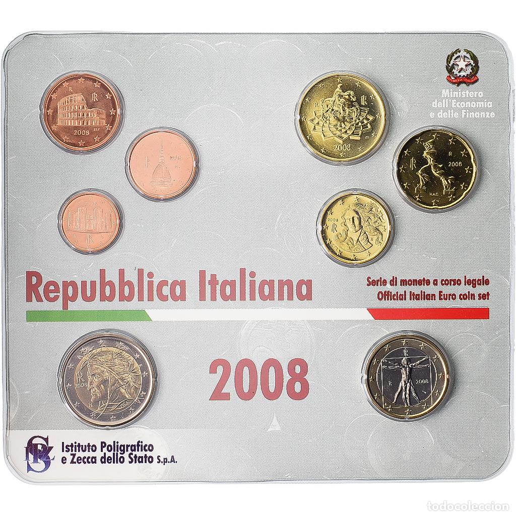 Monedas antiguas de Europa: [#1545986] Italia, Set 1 ct. - 2 Euro, S&eacute;rie BU, 2008, Rome, Sin informaci&oacute;n, FDC