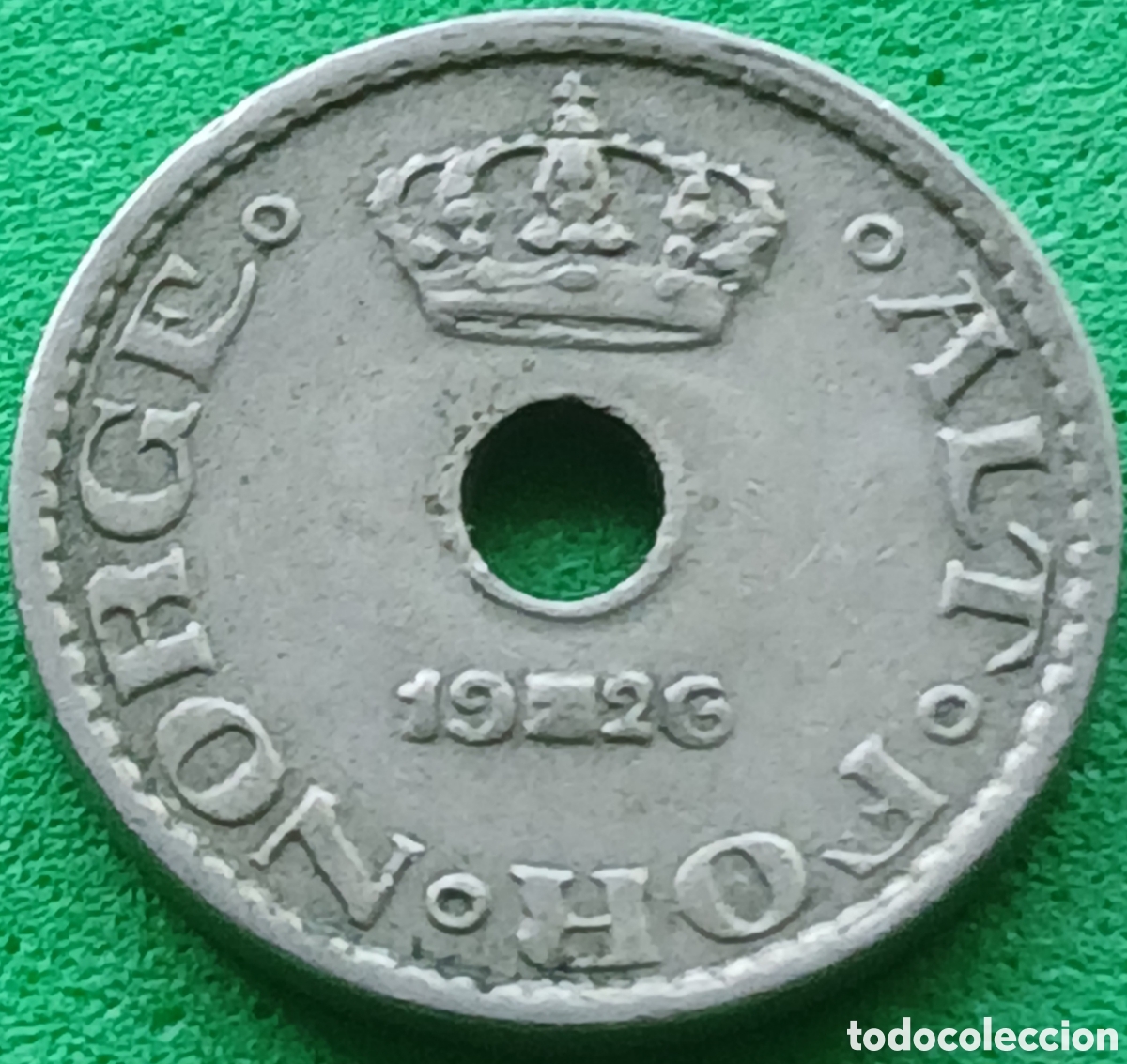 Monedas antiguas de Europa: Noruega 10 ore 1926 km#383