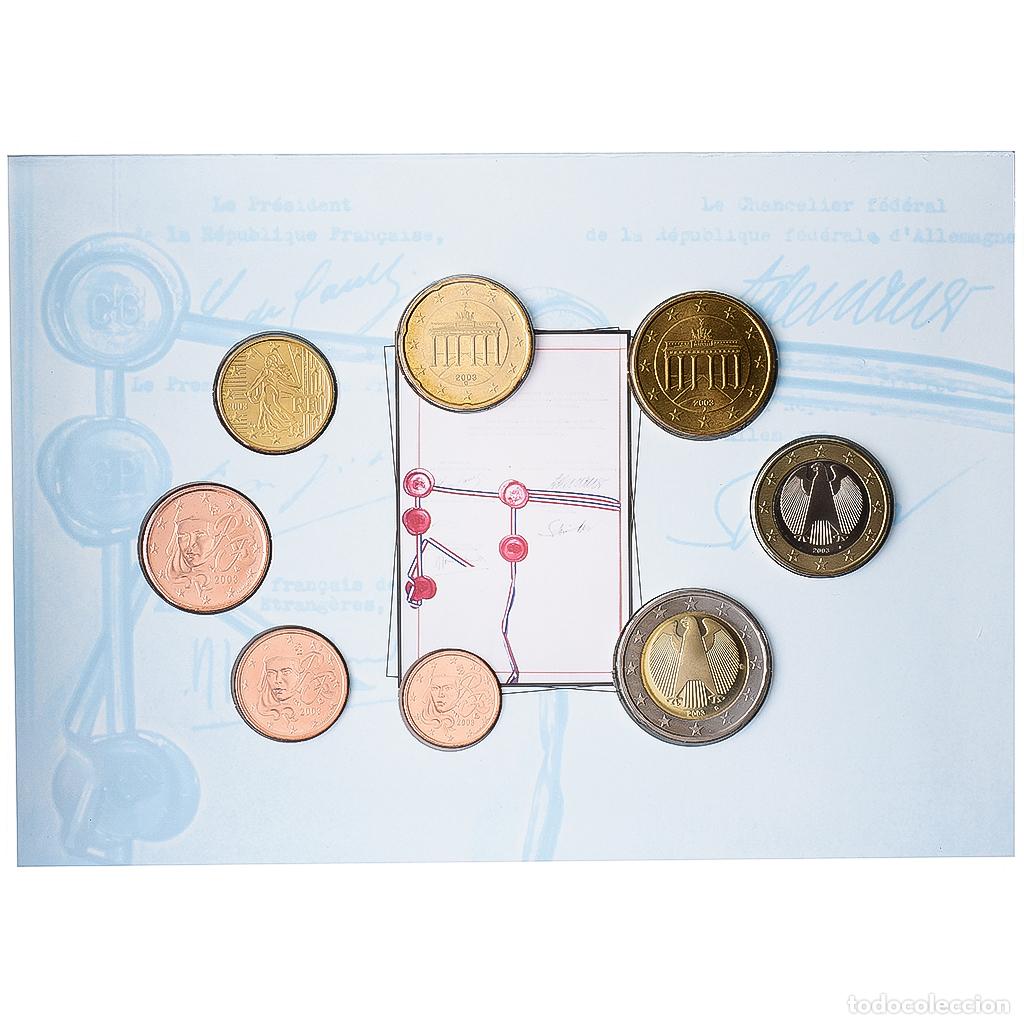 Monedas antiguas de Europa: [#1545990] Francia, Set 1 ct. - 2 Euro, 40 ans du trait&eacute; de l'&Eacute;lys&eacute;e, S&eacute;rie BU, 2002