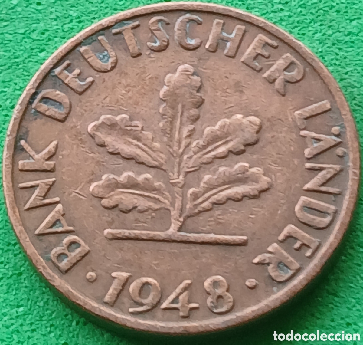 Monedas antiguas de Europa: Alemania Occidental 1 pfennig 1948 F km#A101