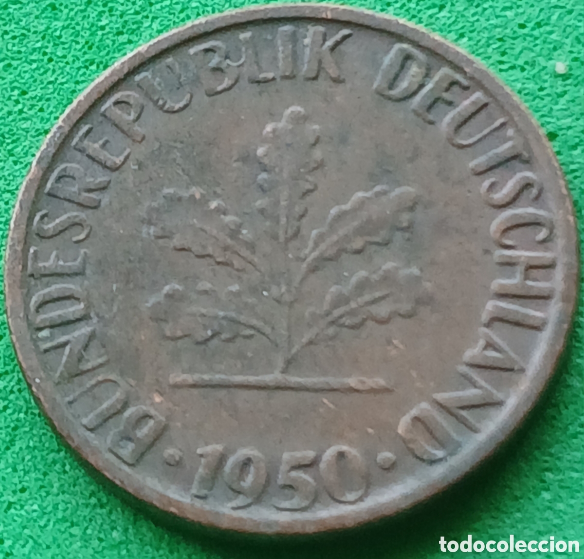 Monedas antiguas de Europa: Alemania Occidental 1 pfennig 1950 G km#105
