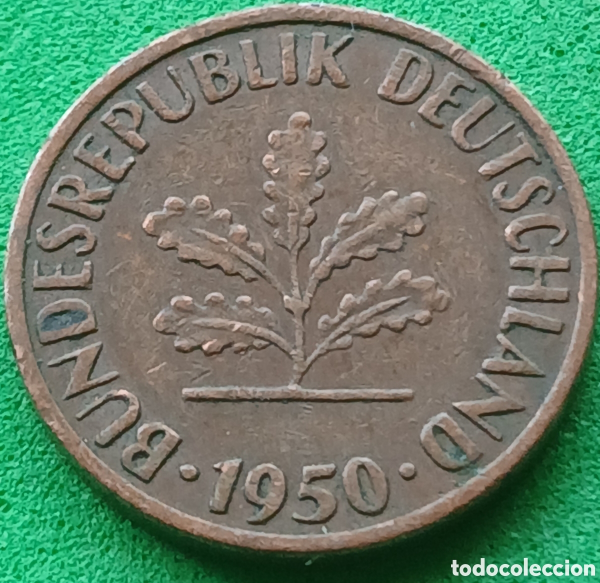 Monedas antiguas de Europa: Alemania Occidental 1 pfennig 1950 J km#105