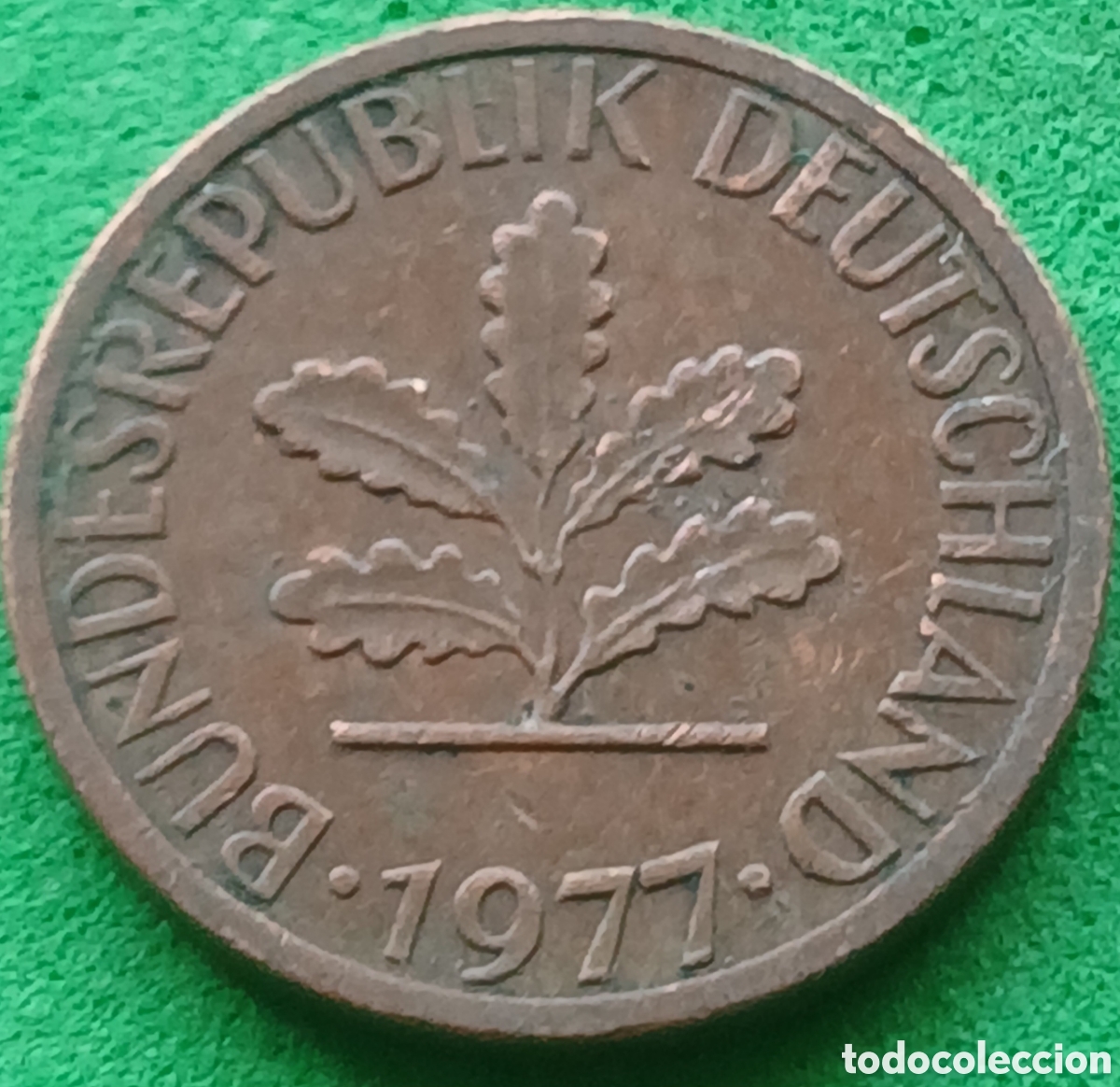 Monedas antiguas de Europa: Alemania Occidental 1 pfennig 1977 J km#105