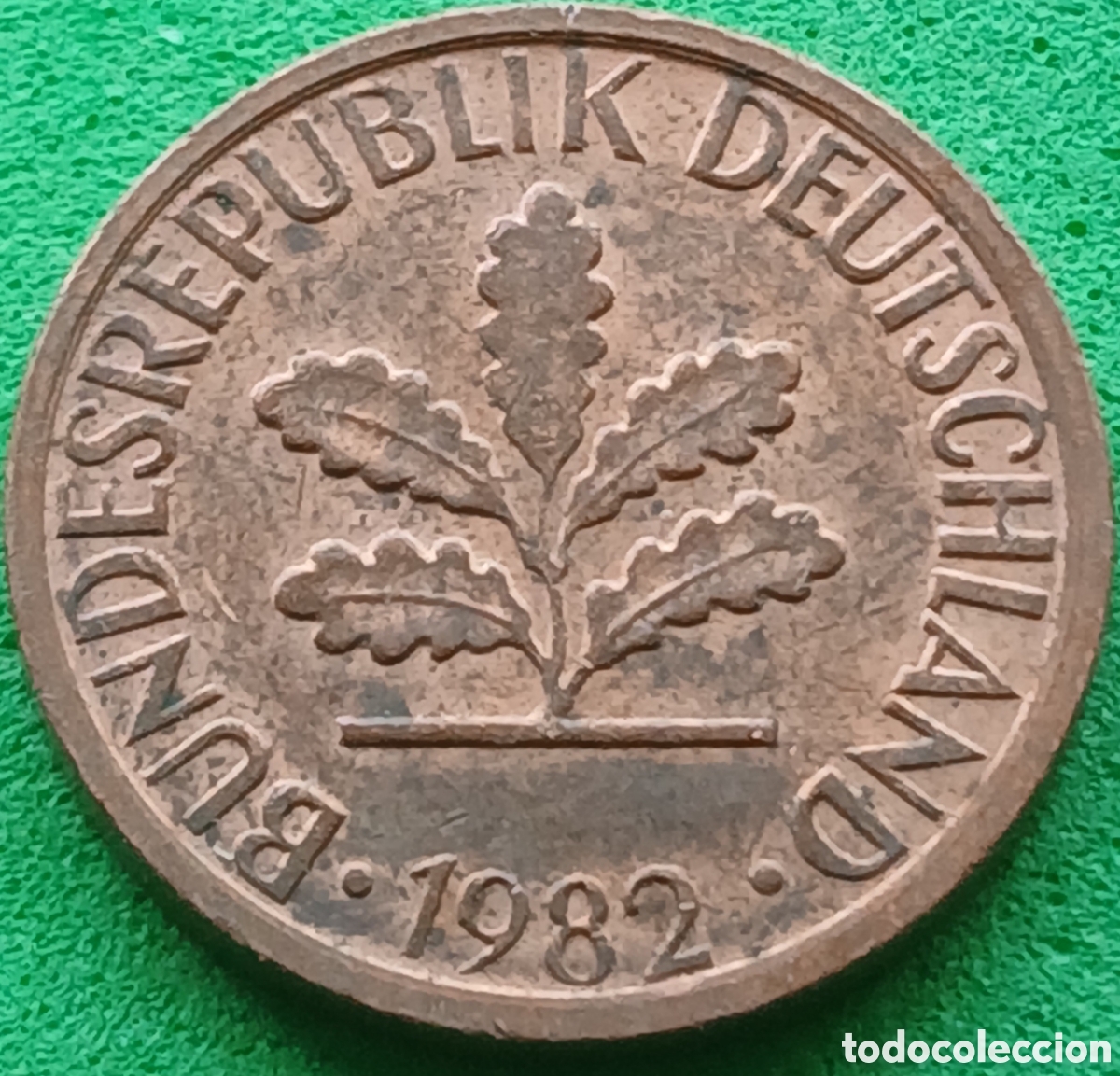 Monedas antiguas de Europa: Alemania Occidental 1 pfennig 1982 G km#105