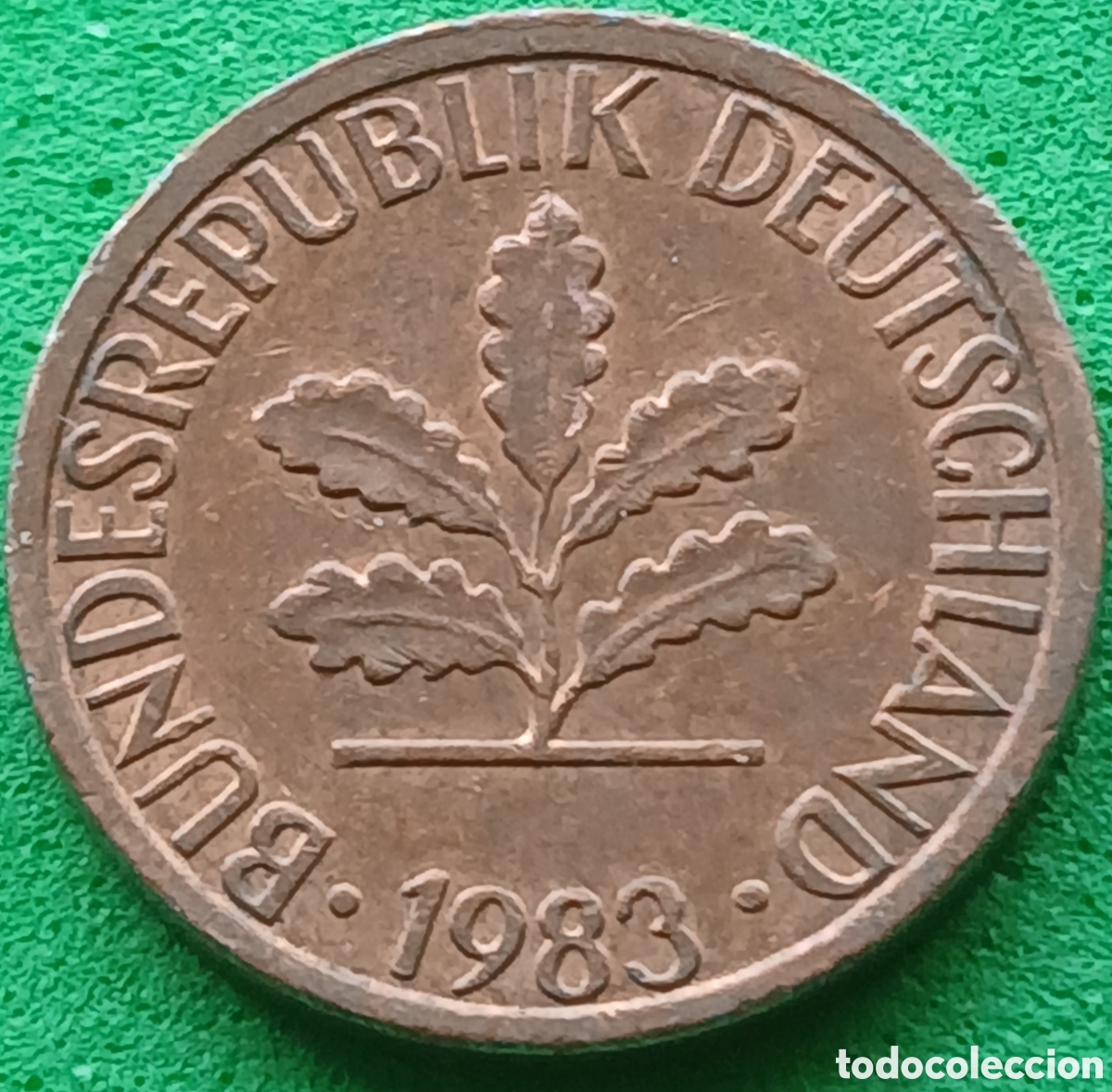 Monedas antiguas de Europa: Alemania Occidental 1 pfennig 1983 F km#105