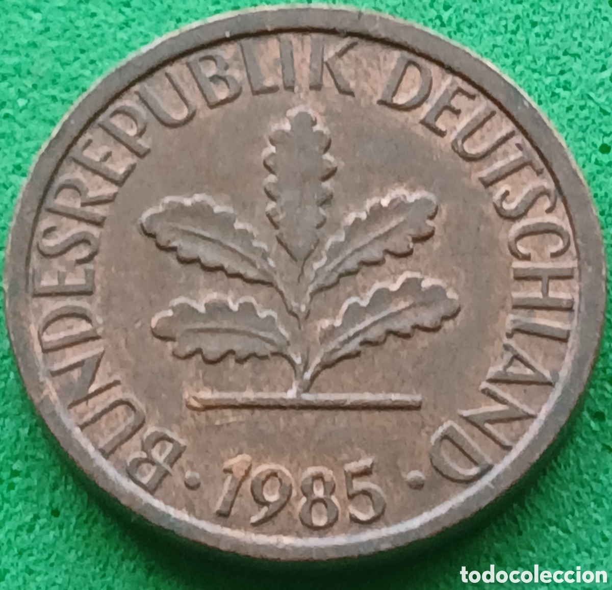 Monedas antiguas de Europa: Alemania Occidental 1 pfennig 1985 G km#105