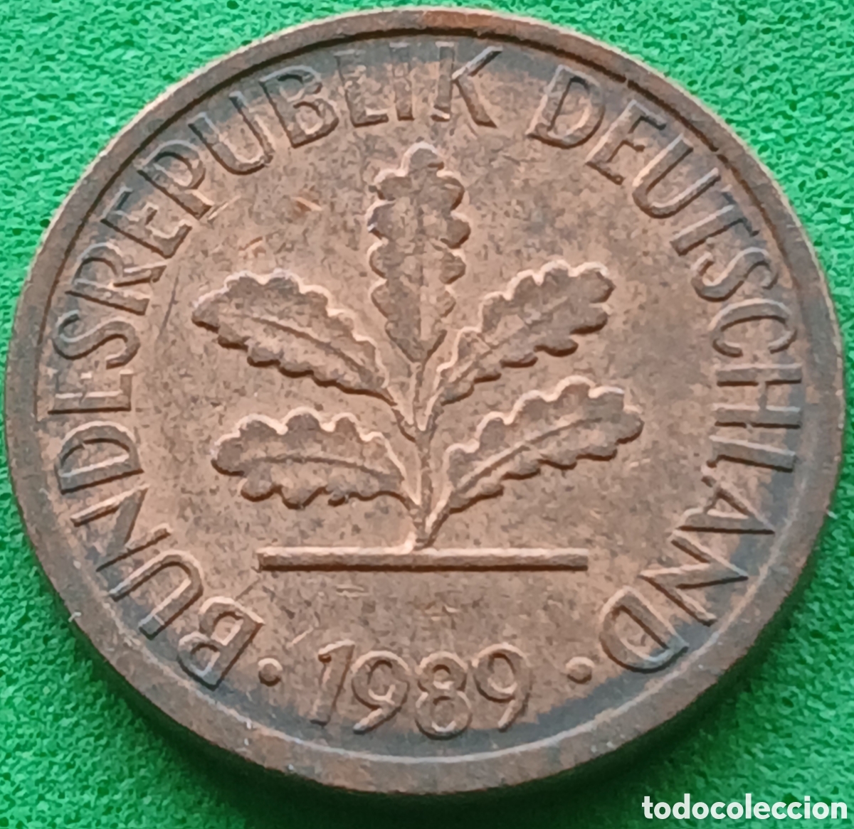 Monedas antiguas de Europa: Alemania Occidental 1 pfennig 1989 G km#105