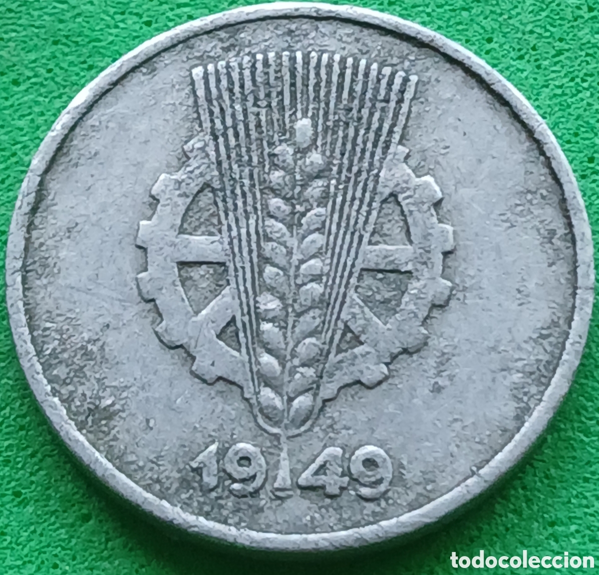 Monedas antiguas de Europa: Alemania Oriental 1 pfennig 1949 E km#1 poco com&uacute;n