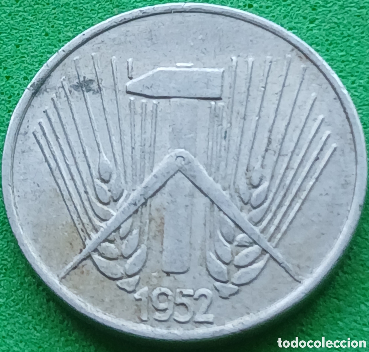 Monedas antiguas de Europa: Alemania Oriental 1 pfennig 1952 A km#5