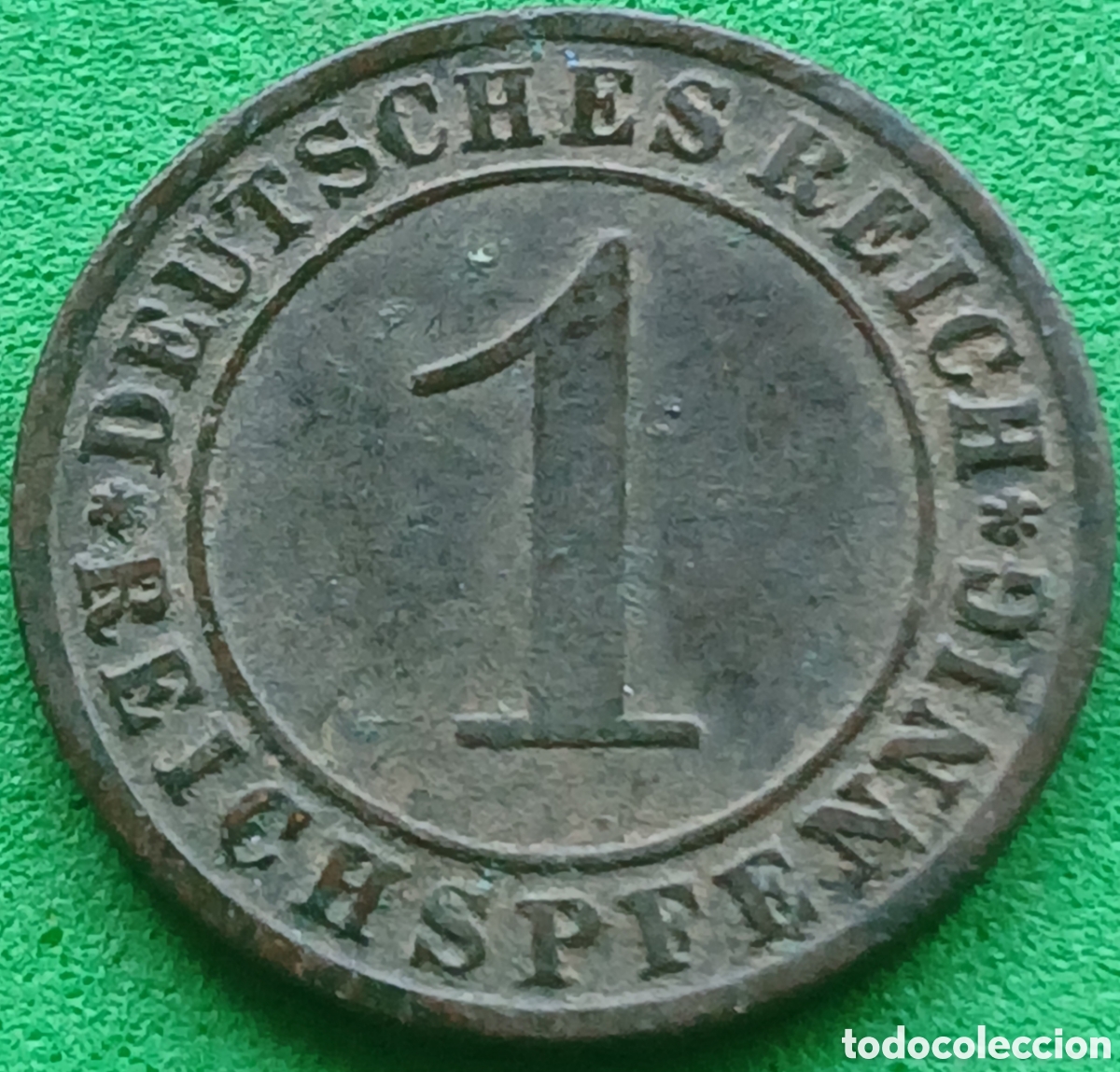 Monedas antiguas de Europa: Alemania Rep&uacute;blica de Weimar 1 reichspfennig 1930 G km#37