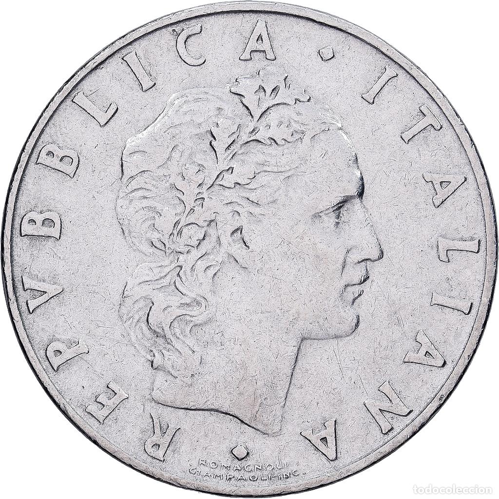 Monedas antiguas de Europa: [#1551953] Italia, 50 Lire, 1956, Rome, Acero inoxidable, MBC+, KM:95.1