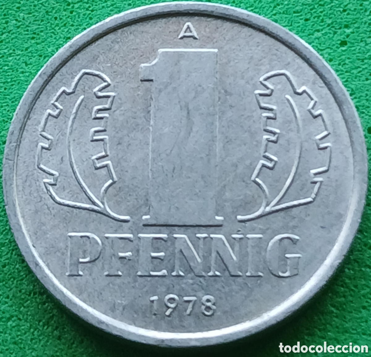 Monedas antiguas de Europa: Alemania Oriental 1 pfennig 1978 km#8.2