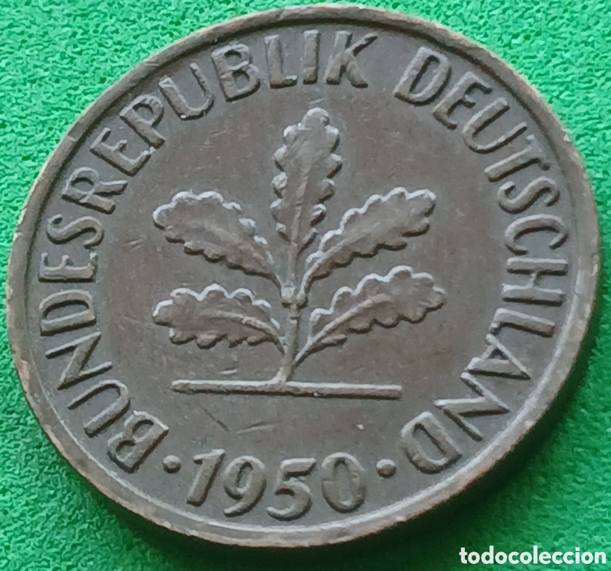 Monedas antiguas de Europa: Alemania Occidental 2 pfennig 1950 J km#106