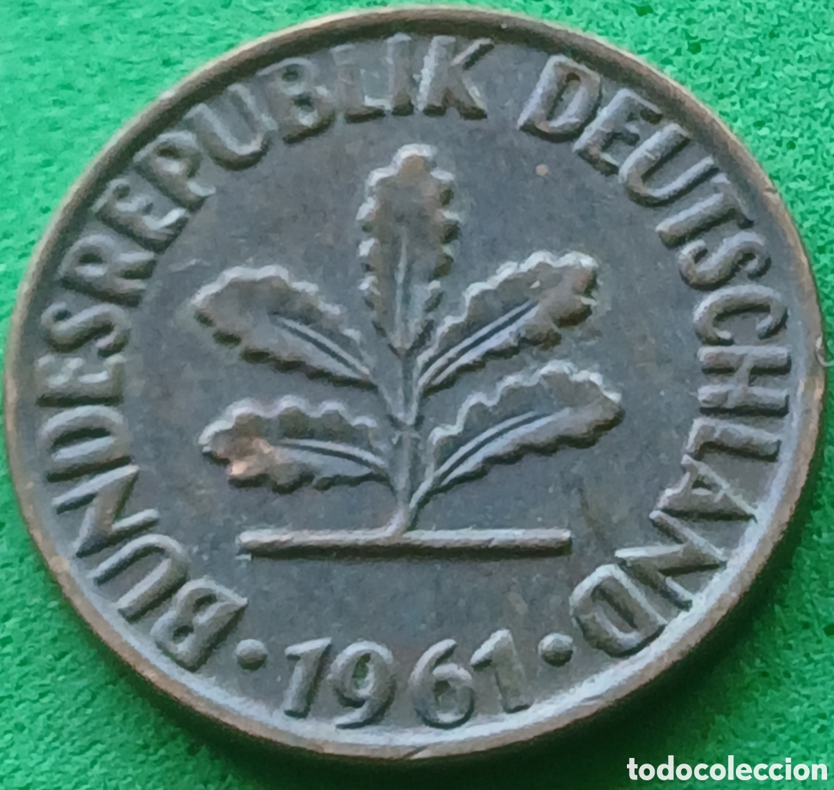 Monedas antiguas de Europa: Alemania Occidental 2 pfennig 1961 G km#106