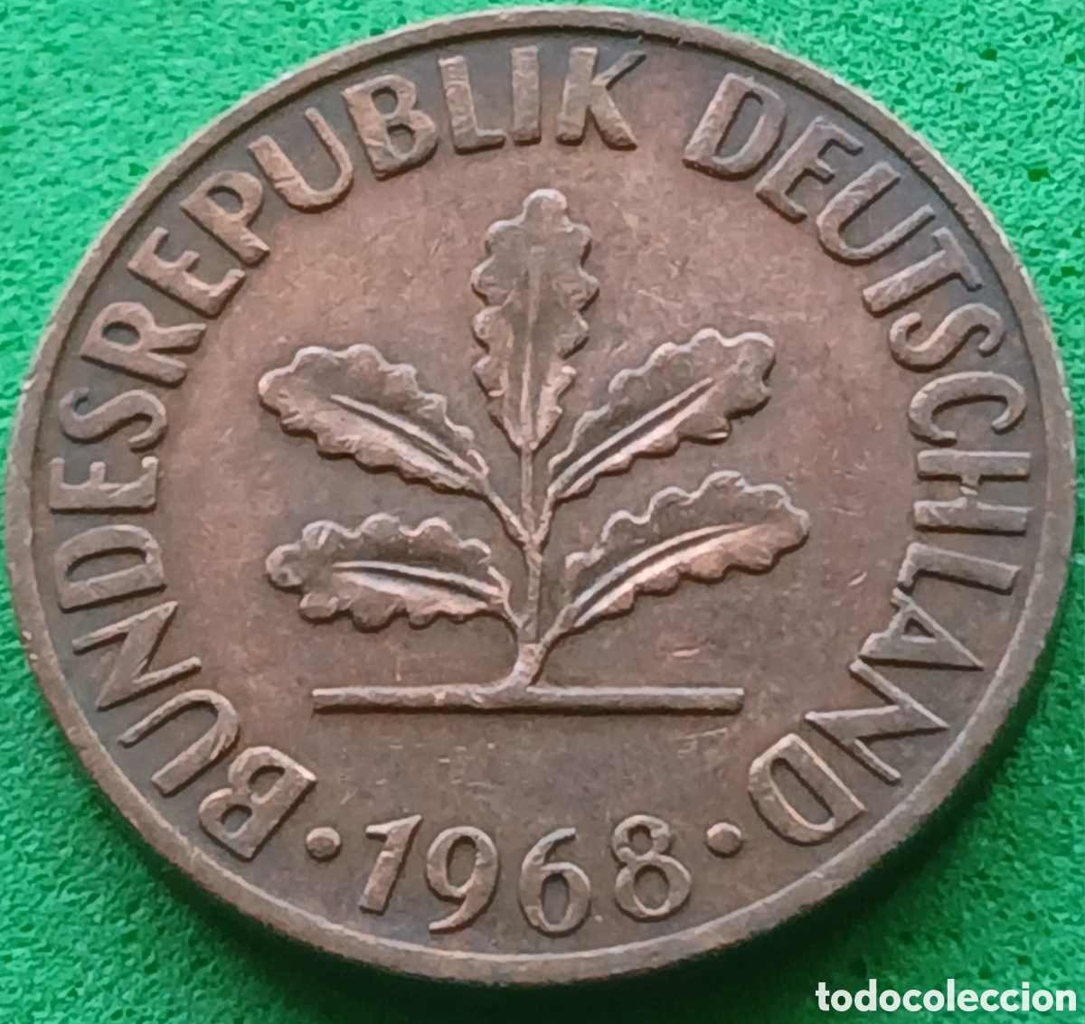 Monedas antiguas de Europa: Alemania Occidental 2 pfennig 1968 G km#106