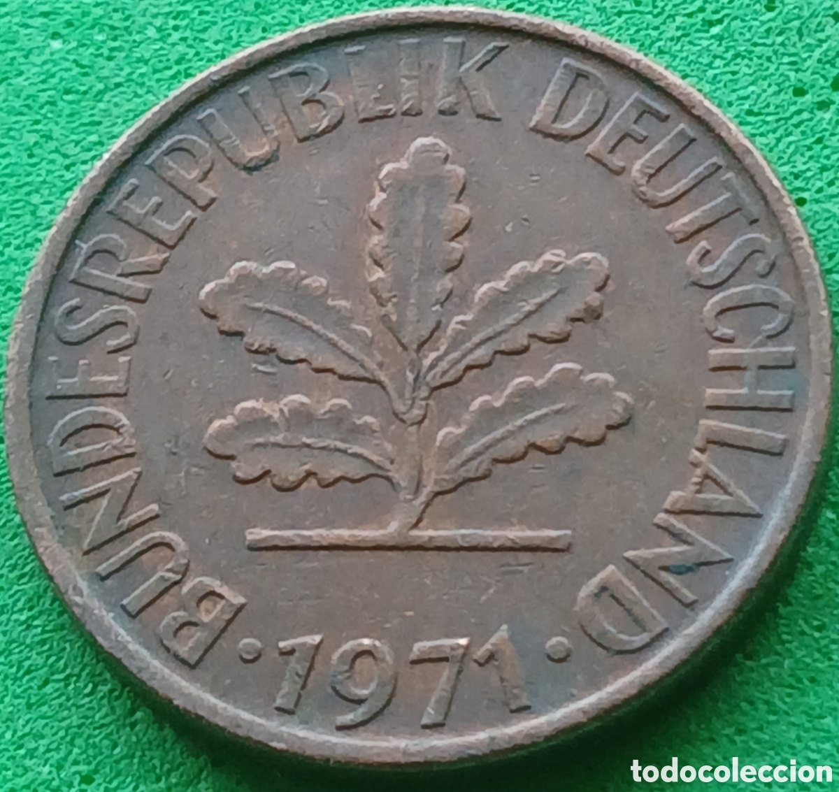 Monedas antiguas de Europa: Alemania Occidental 2 pfennig 1971 G km#106a